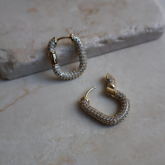 Orecchini RETTANGOLO SPARKLING