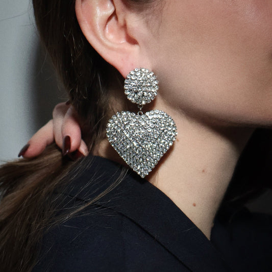 Orecchini CUORE DI STRASS