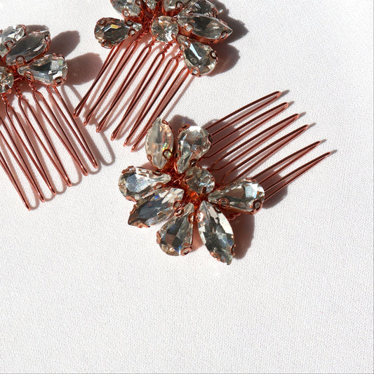 Pettinino MIRTO Rose Gold set 3 pezzi