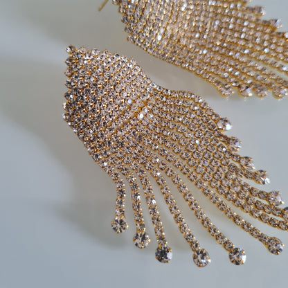 ORECCHINI CASCATA DI STRASS
