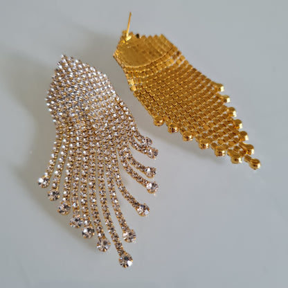 ORECCHINI CASCATA DI STRASS