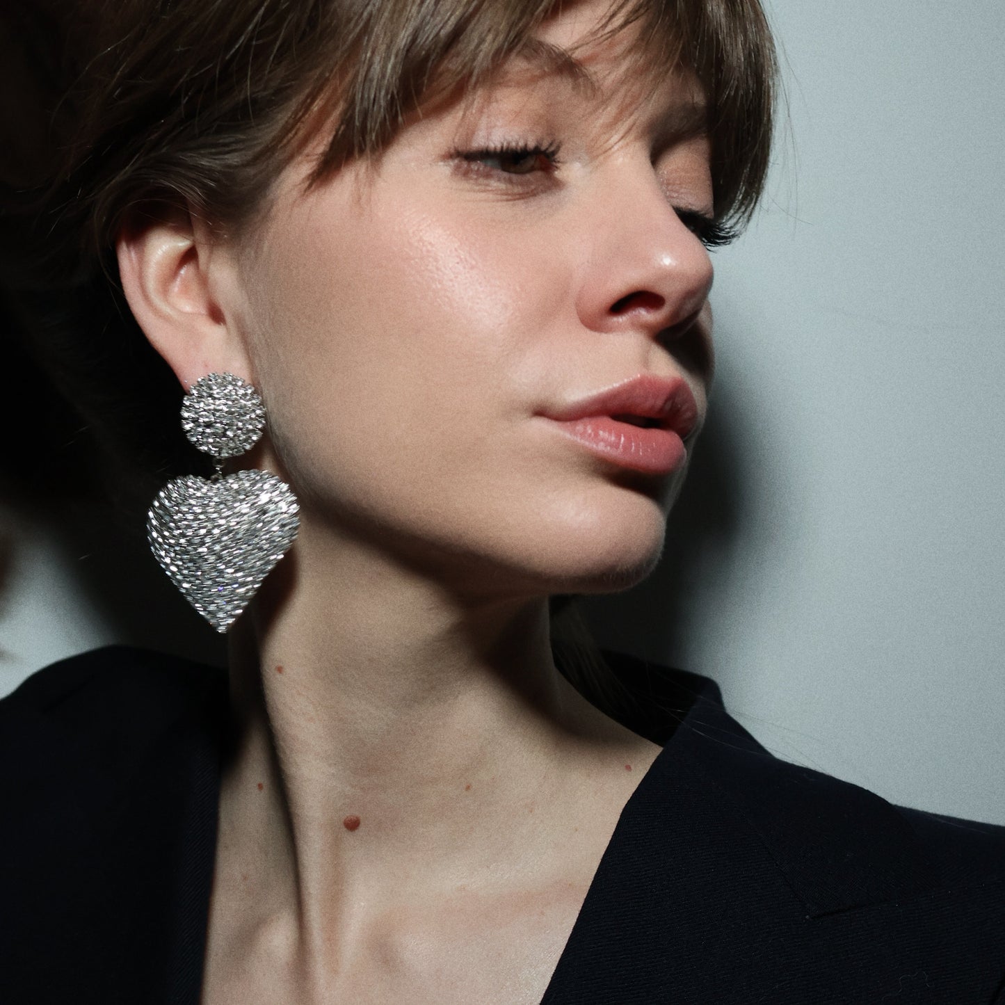 Orecchini CUORE DI STRASS