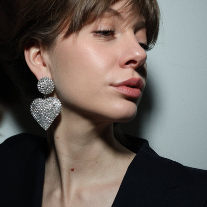 Orecchini CUORE DI STRASS