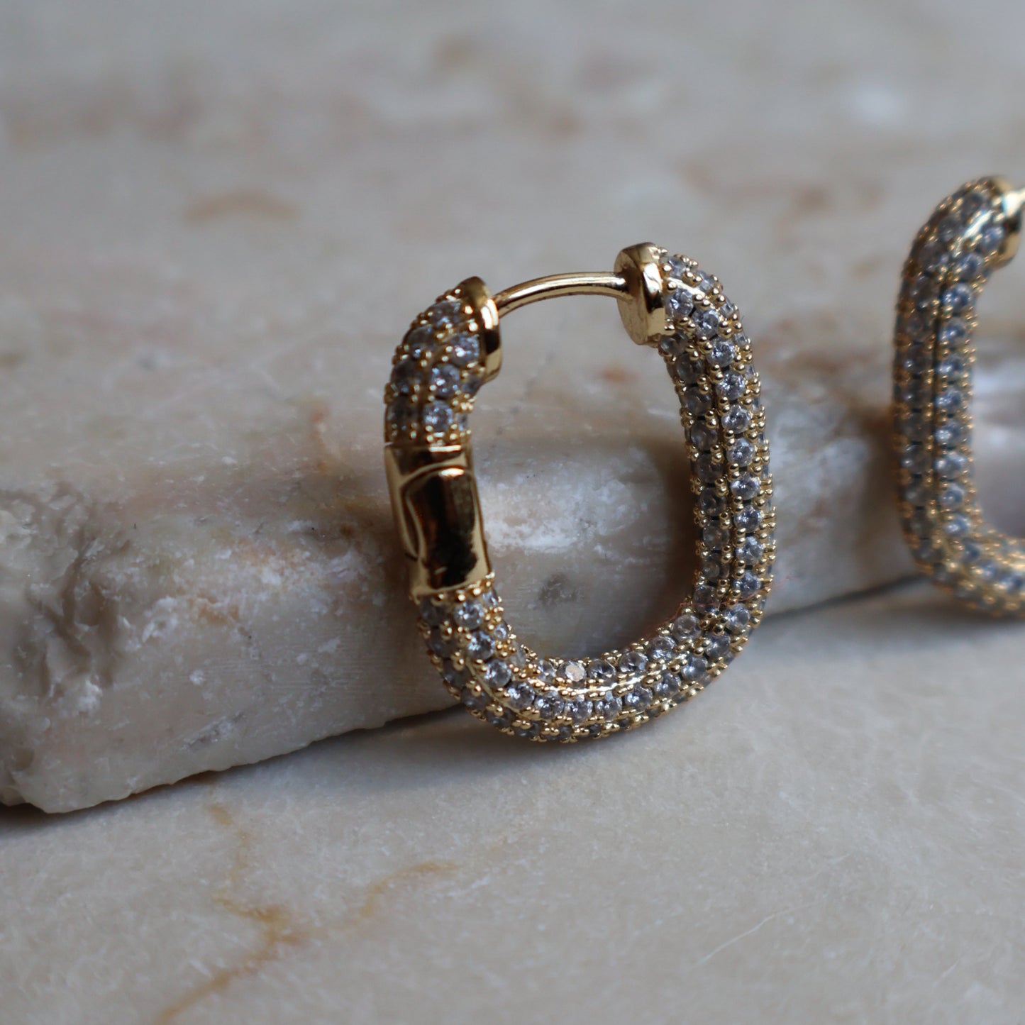 Orecchini RETTANGOLO SPARKLING