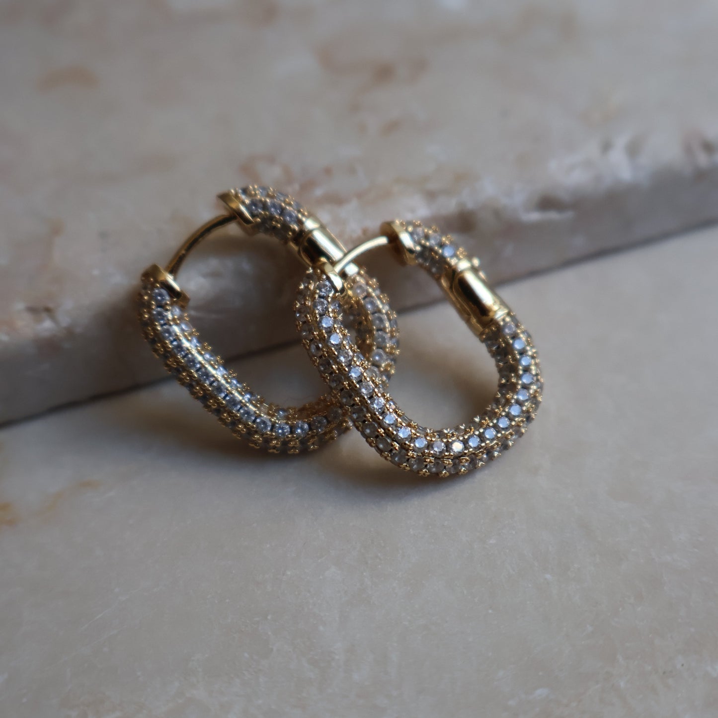 Orecchini RETTANGOLO SPARKLING