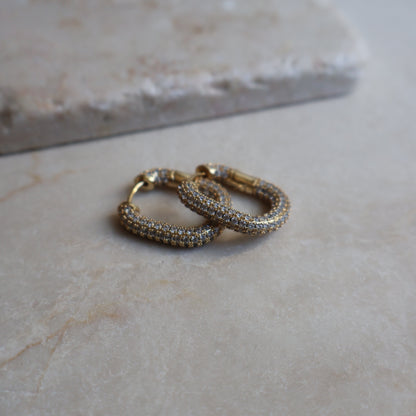 Orecchini RETTANGOLO SPARKLING