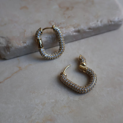 Orecchini RETTANGOLO SPARKLING