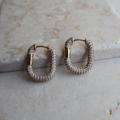 Orecchini RETTANGOLO SPARKLING