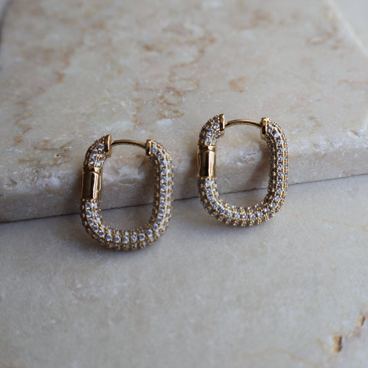 Orecchini RETTANGOLO SPARKLING