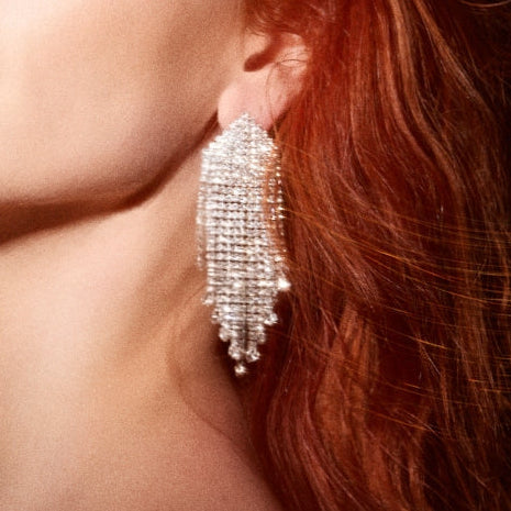 ORECCHINI CASCATA DI STRASS